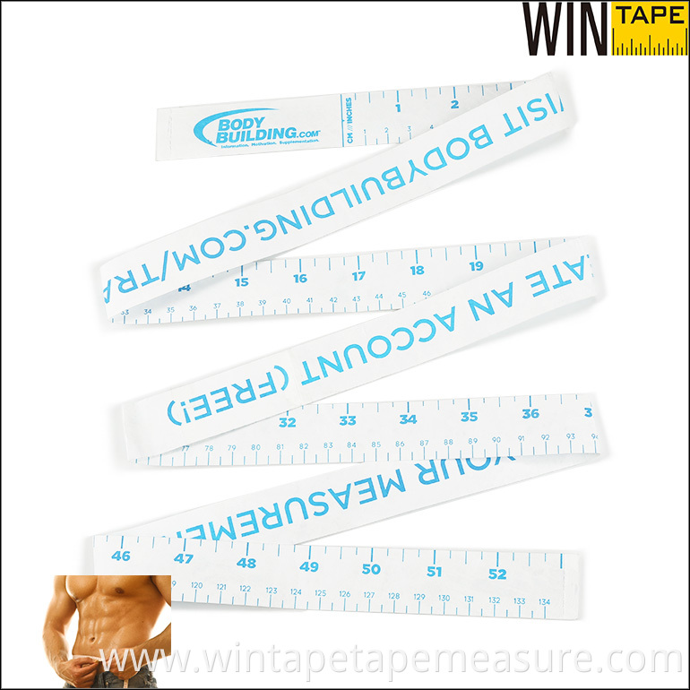 Eco-friendly custom printable meter paper tape measure for baby hospital